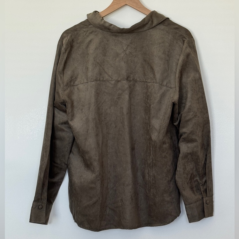 ZARA faux suede shirt 3046/335/505 0804/230 - Picture 6 of 7